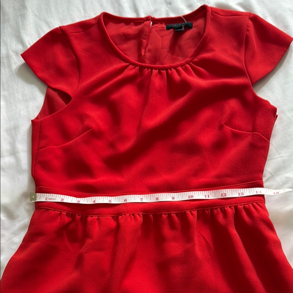 J. Crew Red Dress size 8P - Picture 7 of 8